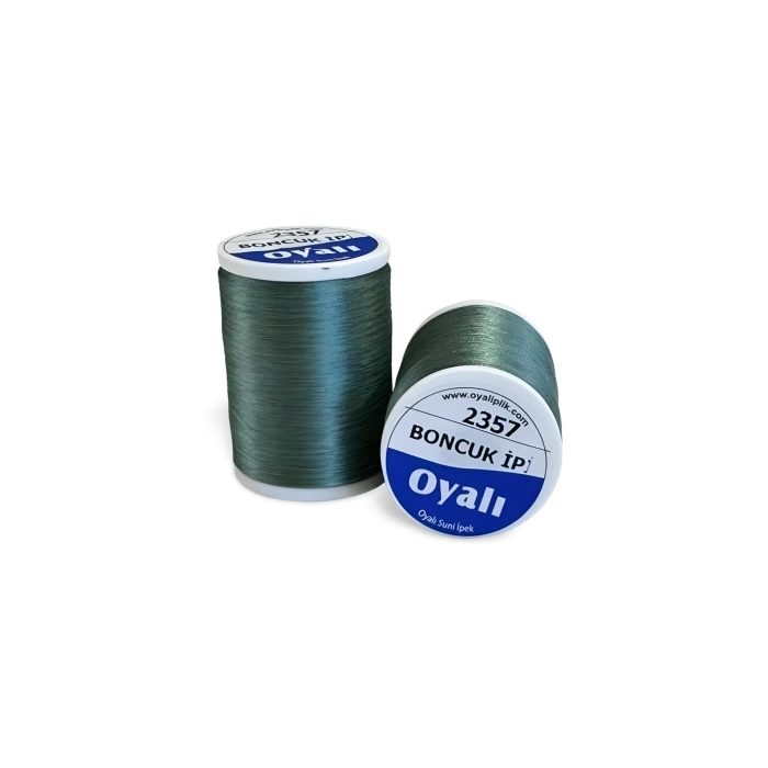 Oyalı 4 Kat Suni İpek İplik İğne Oyası Boncuk İpi Tığ Oyası No:2357