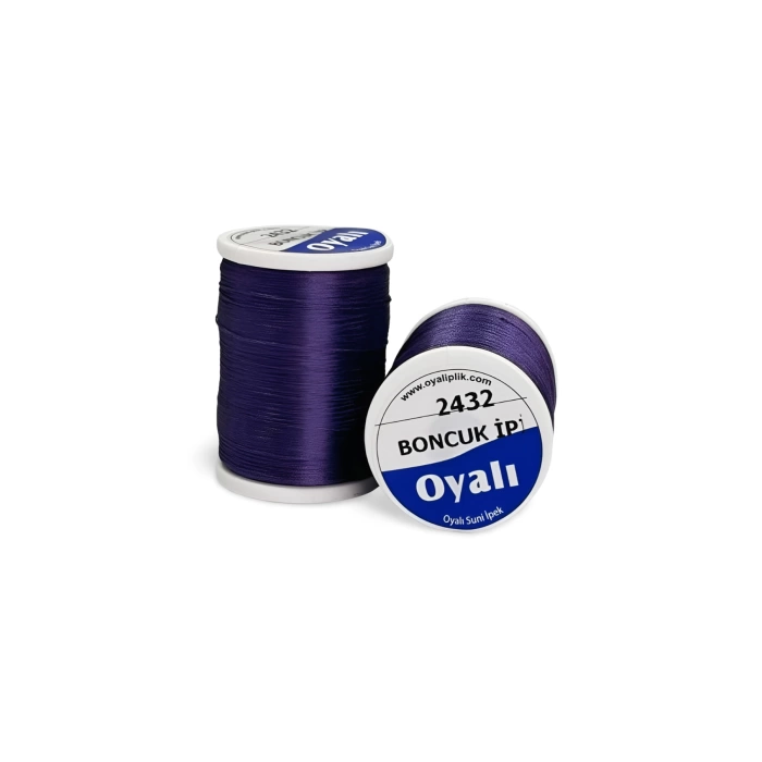Oyalı 4 Kat Suni İpek İplik İğne Oyası Boncuk İpi Tığ Oyası No:2432