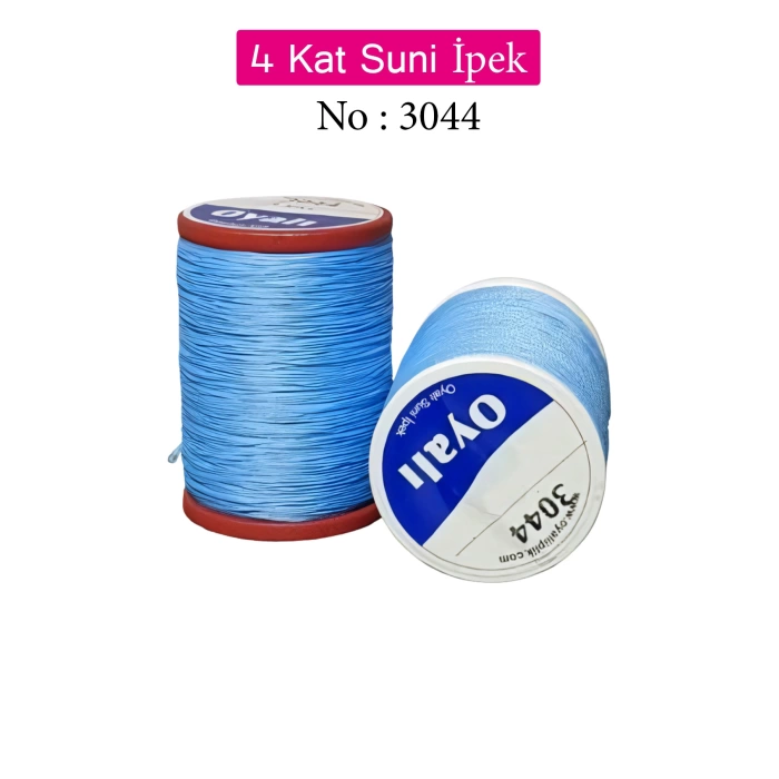 Oyalı 4 Kat Suni İpek İplik İğne Oyası Boncuk İpi Tığ Oyası No:3044