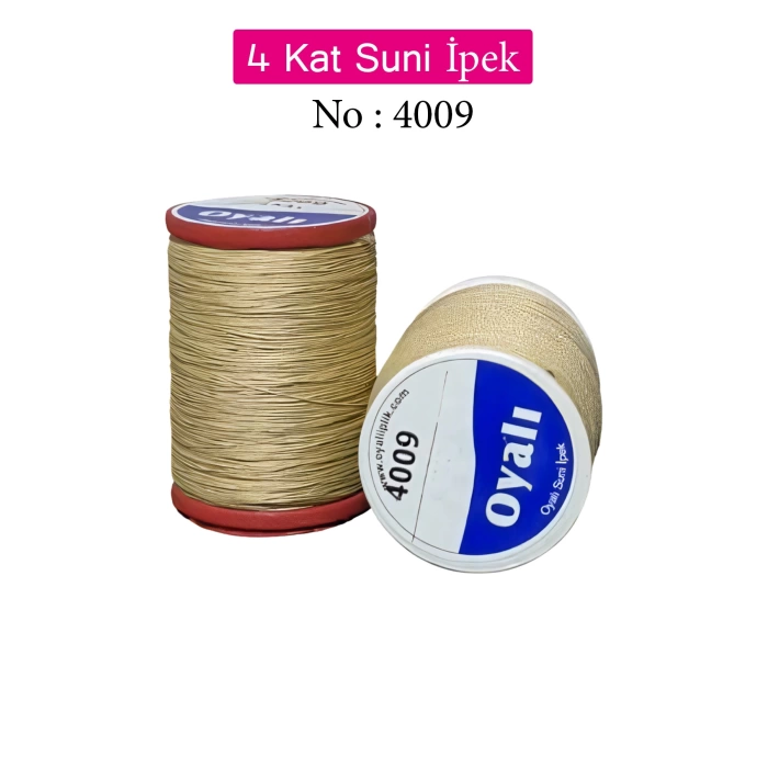 Oyalı 4 Kat Suni İpek İplik İğne Oyası Boncuk İpi Tığ Oyası No:4009