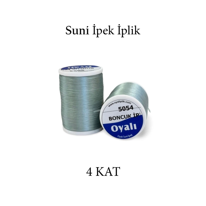 Oyalı 4 Kat Suni İpek İplik İğne Oyası Boncuk İpi Tığ Oyası No:5054