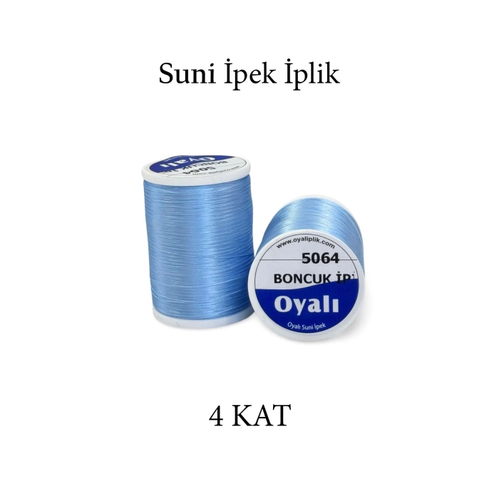 Oyalı 4 Kat Suni İpek İplik İğne Oyası Boncuk İpi Tığ Oyası No:5064