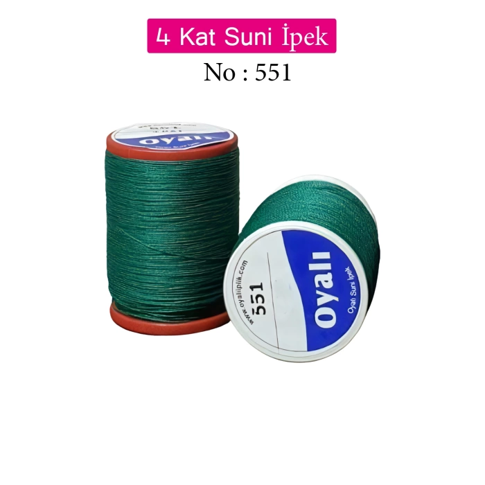 Oyalı 4 Kat Suni İpek İplik İğne Oyası Boncuk İpi Tığ Oyası No:551