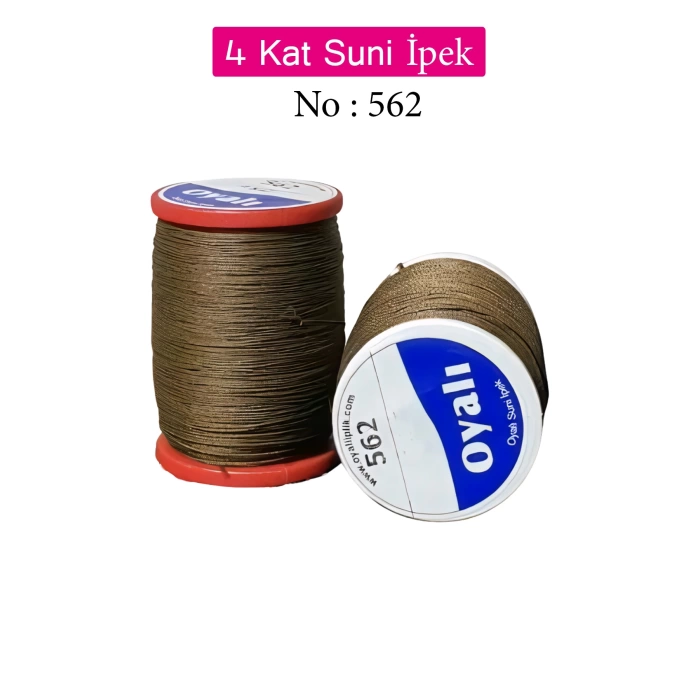 Oyalı 4 Kat Suni İpek İplik İğne Oyası Boncuk İpi Tığ Oyası No:562