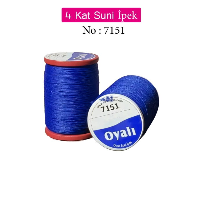 Oyalı 4 Kat Suni İpek İplik İğne Oyası Boncuk İpi Tığ Oyası No:7151