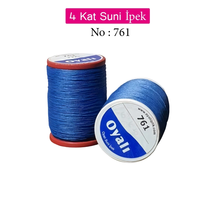 Oyalı 4 Kat Suni İpek İplik İğne Oyası Boncuk İpi Tığ Oyası No:761