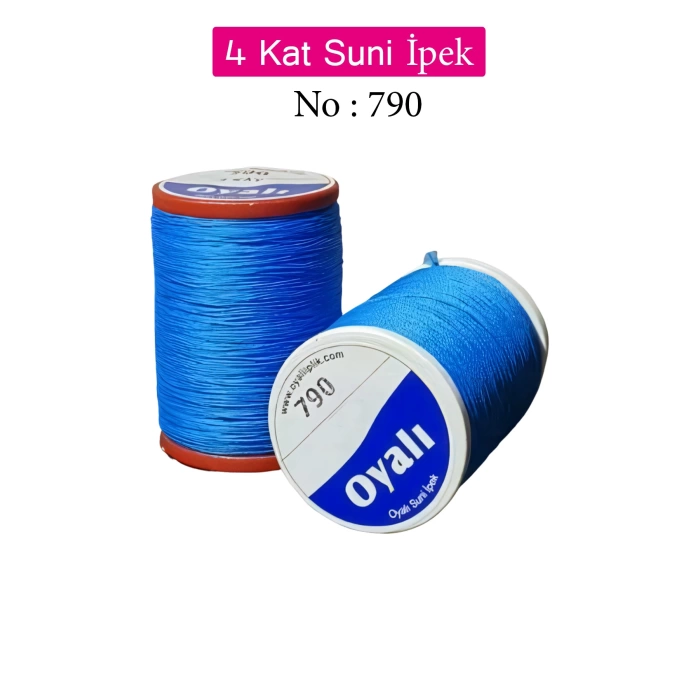 Oyalı 4 Kat Suni İpek İplik İğne Oyası Boncuk İpi Tığ Oyası No:790