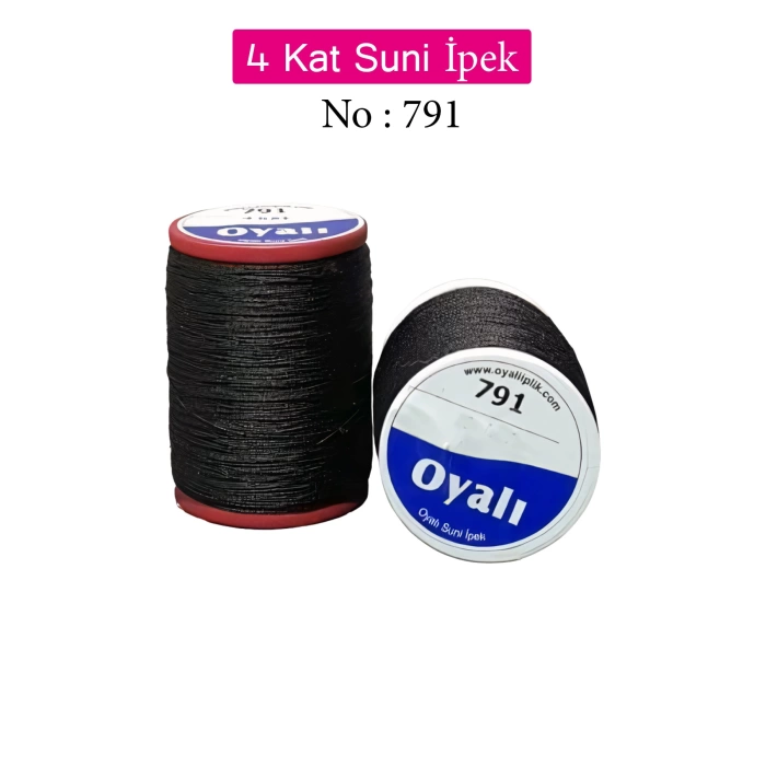 Oyalı 4 Kat Suni İpek İplik İğne Oyası Boncuk İpi Tığ Oyası No:791