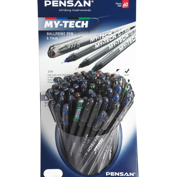 Pensan 0,7 Mm My-Tech Tükenmez Kalem Msky 60Lı