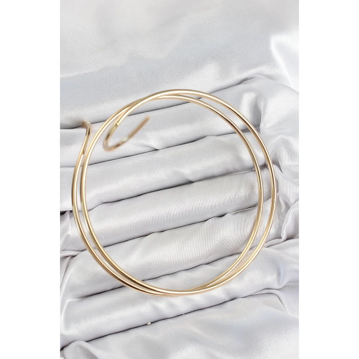 Pirinç Sarmal Model Gold Renk Pazu Bileklik