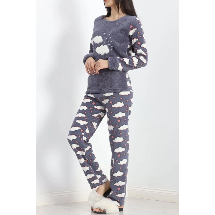 Polar Pijama Takımı Füme - 19200.1048.