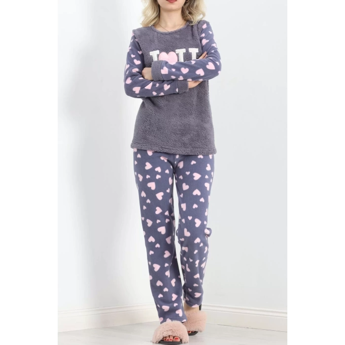 Polar Pijama Takımı Füme - 19216.1048.