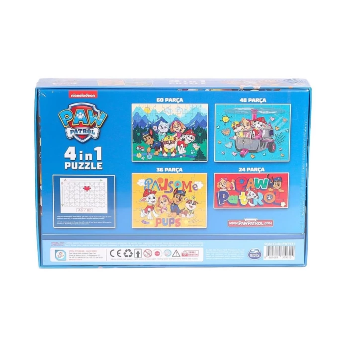 PW7931 Paw PAtrol 4IN1 Puzzle -Laço