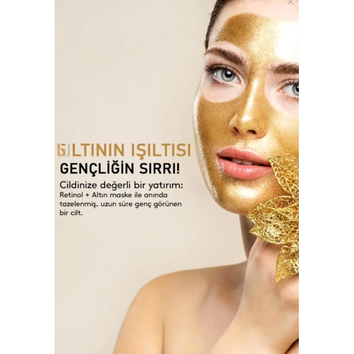 Retinol Anti-aging Altın Maske 130 G – Soyulabilir Maske | Kırışıklık Ve Yaşlanma Karşıtı