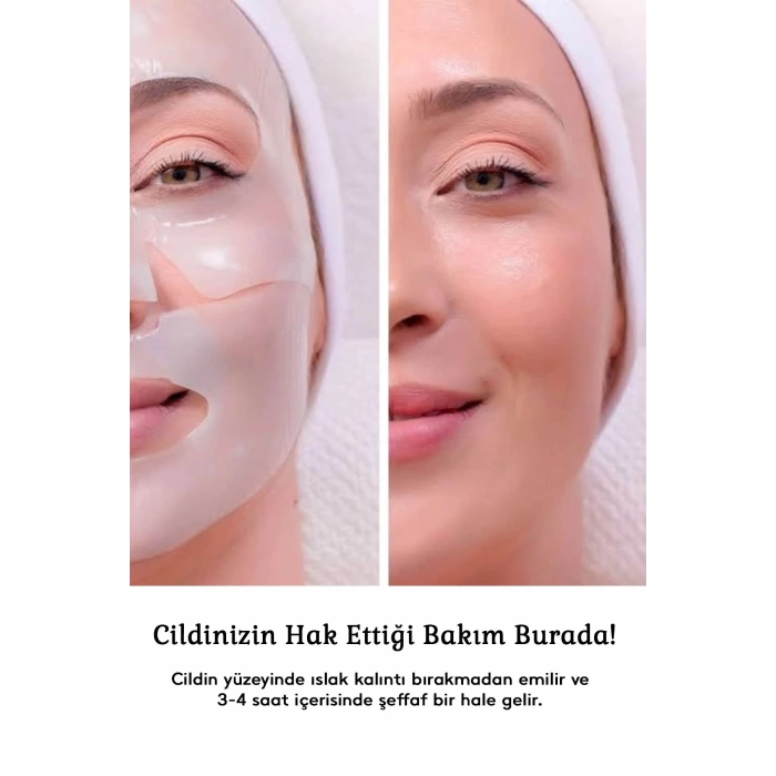 Şeffaflaşan Bio Kolajen Cilt Maskesi – Anında Parlaklık Ve Nemlendirme