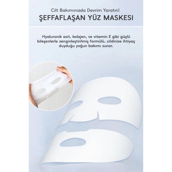 Şeffaflaşan Bio Kolajen Cilt Maskesi – Anında Parlaklık Ve Nemlendirme