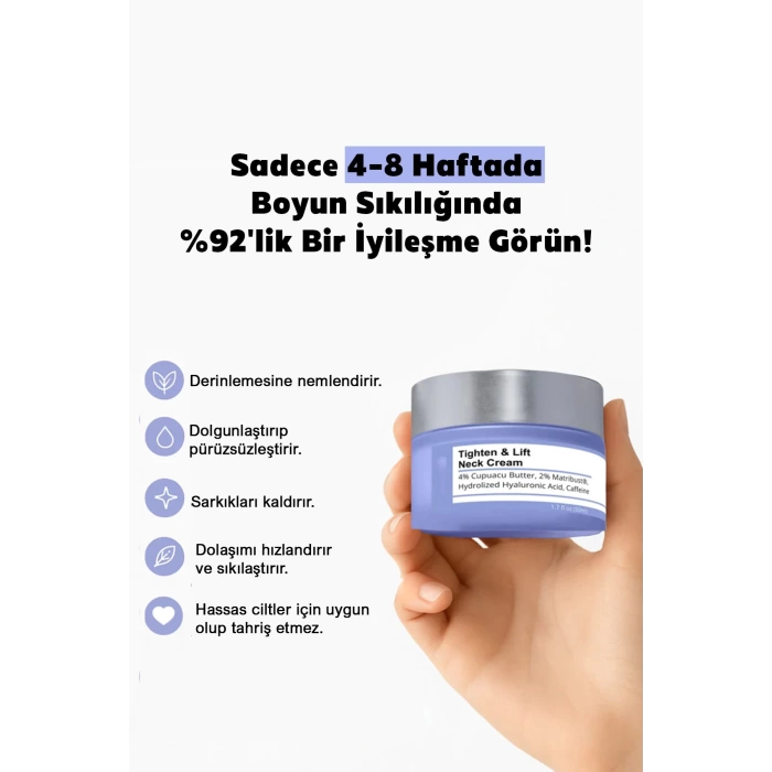 Sıkılaştırıcı Boyun Kremi 50ml | Lifting & Nemlendirici Bakım