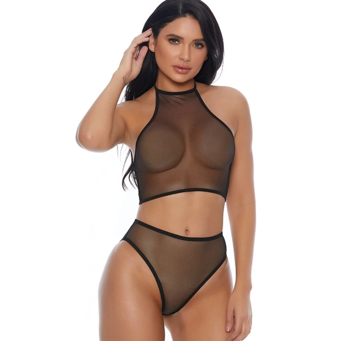 Siyah Transparan Fantazi Takım TM1123
