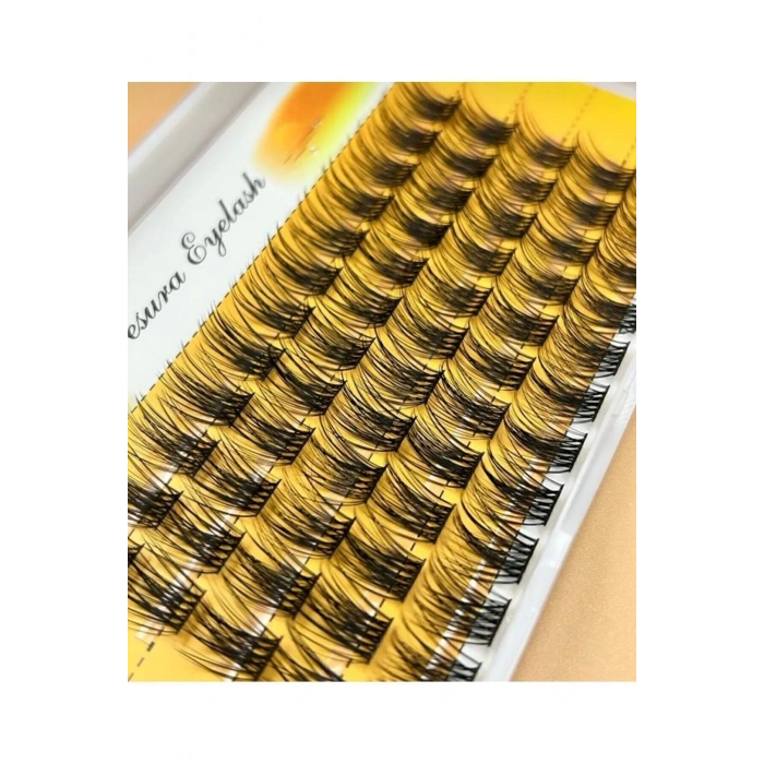 Tekli Demet Takma Kirpik Gerçek Kıl 8mm 5’li Sıra