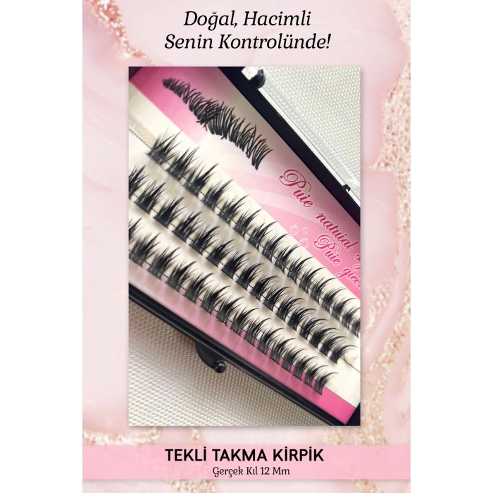 Tekli Kirpik Demet Takma Kirpik – Gerçek Kıl 11 Mm Nesura