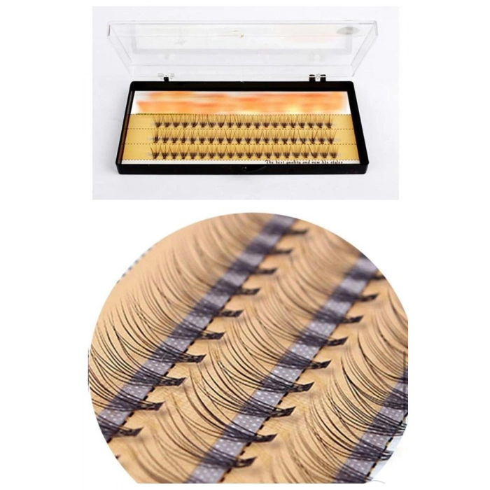Tekli Takma Kirpik Gerçek Kıl - 10 Mm