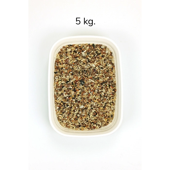 Tüm Kuşlar İçin Doğal Taze Sağlık Tohumu Karışımı - 5 kg