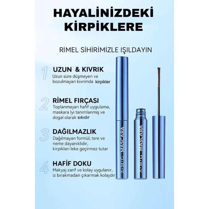 Uzun Süre Kalıcı Maskara – Dağılmayan Ve Topaklanmayan Kirpik Etkisi