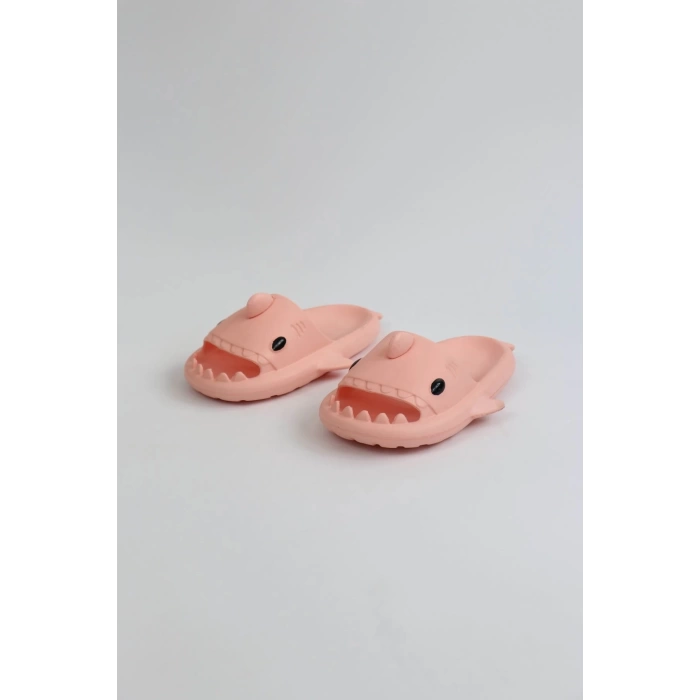 WG500 Köpekbalığı Pembe Unisex Tam Ortopedik Terlik Shark Slides