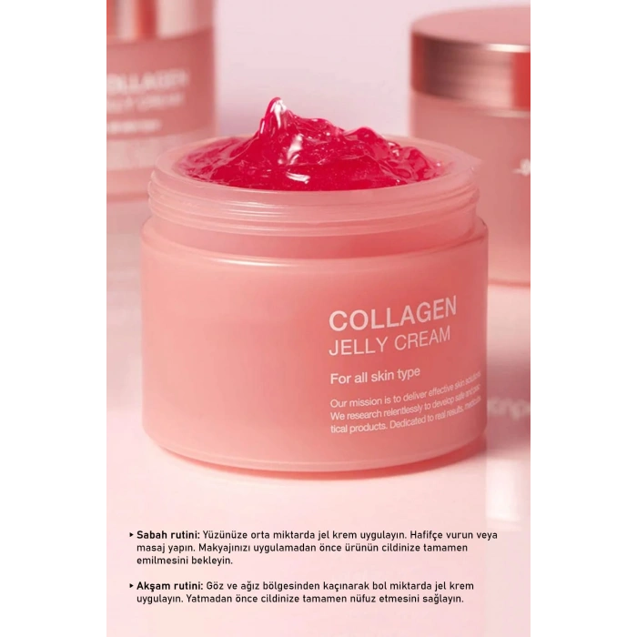 Yaşlanma Karşıtı Collagen Jel Yüz Kremi – Nemlendirici Ve Onarıcı Gece Kremi