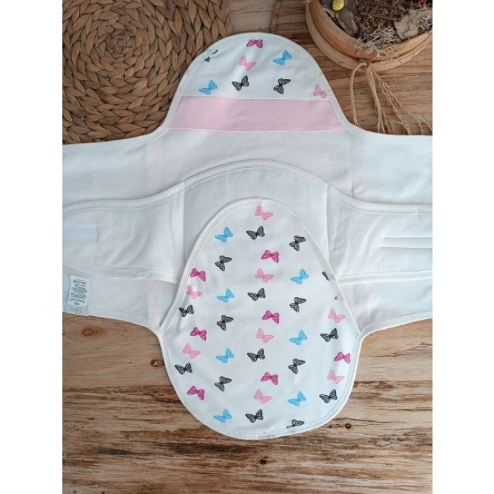 Yenidoğan İlk Baharın Ceylanı Nakışlı Çıt Çıt Kapama Bebek Kundak