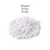 100 gram 20mm Beyaz Renk Plastik İnci Boncuk Çanta ve Takı Yapım Boncuğu (~20 adet)