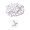 1.000 gram (1 kg.) 10mm Beyaz Renk Plastik İnci Boncuk Çanta ve Takı Yapım Boncuğu (~1.900 adet)