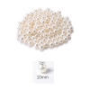 1.000 gram (1 kg.) 10mm Krem Renk Plastik İnci Boncuk Çanta ve Takı Yapım Boncuğu (~1.900 adet)