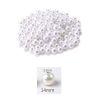1.000 gram (1 kg.) 14mm Beyaz Renk Plastik İnci Boncuk Çanta ve Takı Yapım Boncuğu (~540 adet)