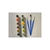 12’li Akrilik Boya Seti + 3’lü Fırça Seti