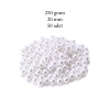250 gram 20mm Beyaz Renk Plastik İnci Boncuk Çanta ve Takı Yapım Boncuğu (~50 adet)