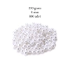 250 gram 8mm Beyaz Renk Plastik İnci Boncuk Çanta ve Takı Yapım Boncuğu (~800 adet)