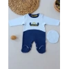 3-6 9-12 12-18 Ay Özel Kuvvetler Nakışlı Bere Şapkalı Kız Erkek Bebek Tulumu