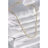 316L Çelik Gold Renk Ezme Kadın Kolye
