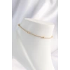 316L Çelik Gold Renk Minimal Topçuk Model Halhal