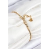 316L Çelik Göz Charm Model Gold Renk Kadın Bileklik