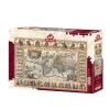 Nessiworld 4584 Eski Dünya Haritası 1000 Parça Puzzle -Art Puzzle