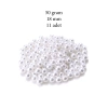 50 gram 18mm Beyaz Renk Plastik İnci Boncuk Çanta ve Takı Yapım Boncuğu (~11 adet)