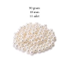 50 gram 18mm Krem Renk Plastik İnci Boncuk Çanta ve Takı Yapım Boncuğu (~11 adet)