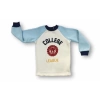 9-12 12-18 18-24 24-36 Ay College Baskılı 3 İplik Kumaş Uzun Kollu Sweatli 2li Erkek Bebek Takımı