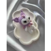 Amigurumi Anahtarlık  El Yapımı Kuromi 12 cm Lila