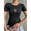Bac nakışlı bluz
