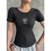 Bac nakışlı bluz