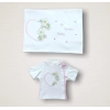 Baharın Çiçekli Kalbi Nakışlı %100 Cotton Antibakteriyel 10lu Zıbın Takımı Hastane Çıkışı