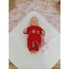 Bal Peteği My Princess Taç Nakış İnci Fiyonklu Dantel Duvaklı Delüks Kundak Bebek Battaniyesi